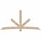 Ekena Millwork Alberta Smooth Timber Gable Bracket, Douglas Fir, 96"W x 48"H x 1 1/2"D x 5 1/2"F, 12/12 Pitch GBW096X48X0206ALB00SDF - alternate 1